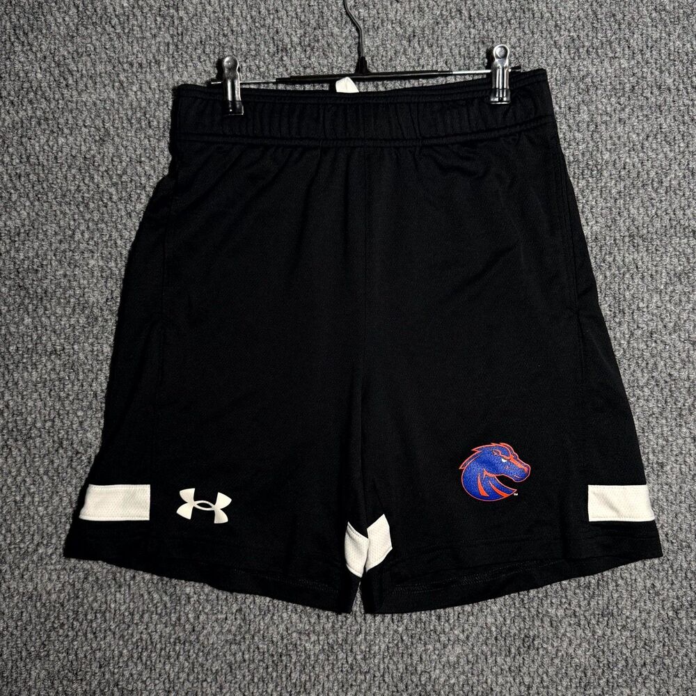 Boise State Broncos Under Armour Shorts Athletic Loose Fit Black Mens Size Small